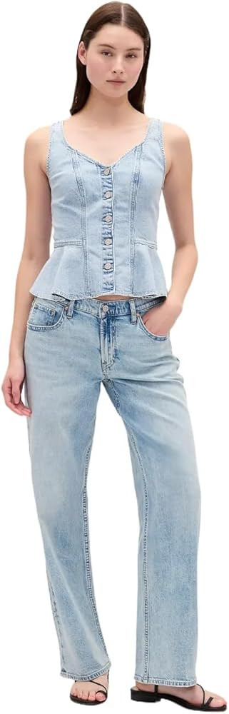 GAP Womens 90's Low Rise Loose Jeans | Amazon (US)