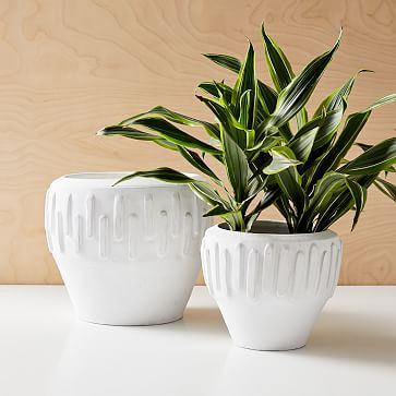 White Popsicle Terracotta Planters | West Elm (US)
