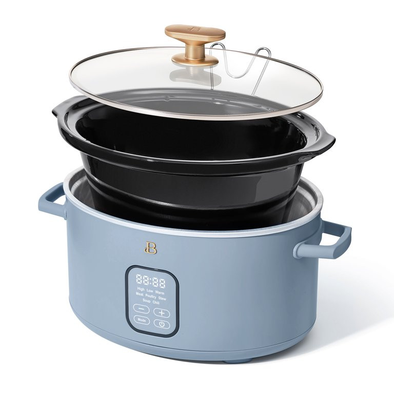Beautiful 6 Qt Programmable Slow Cooker, Cornflower Blue by Drew Barrymore | Walmart (US)