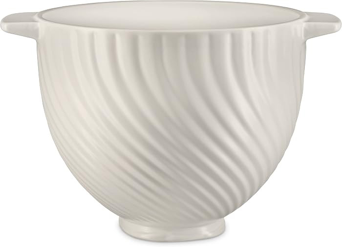 KitchenAid 5 Quart Ceramic Bowl for all 4.5-5 Quart Tilt-Head Stand Mixers KSM2CB5MR, Meringue | Amazon (US)