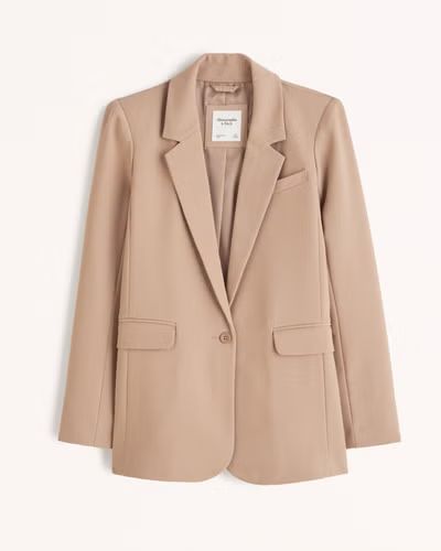Women's Classic Suiting Blazer | Women's New Arrivals | Abercrombie.com | Abercrombie & Fitch (US)