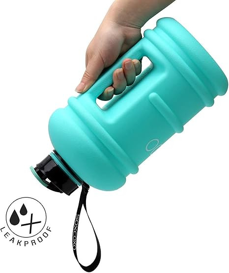 SOXCOXO Half Gallon Water Bottle BPA Free 2.2 Litre Big Water Bottles Leak Proof Reusable Large W... | Amazon (US)