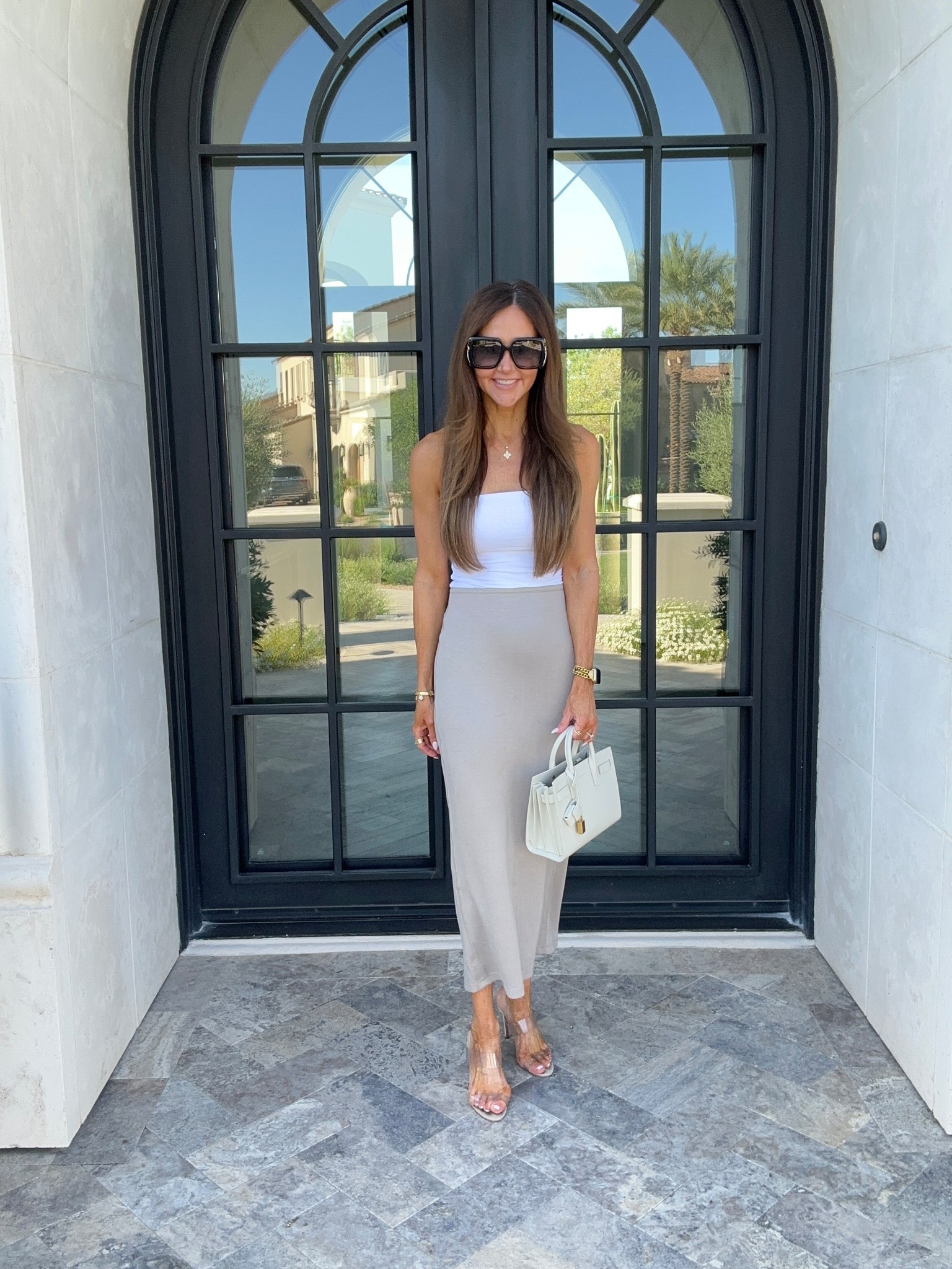 Wearing xs in top and skirt 🤍

#LTKStyleTip #LTKOver40