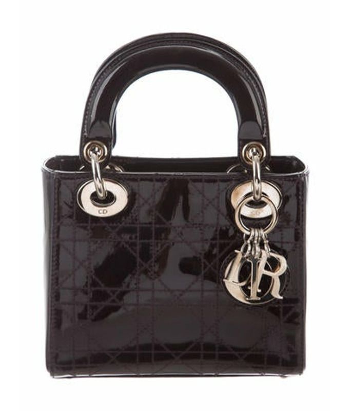 Christian Dior Mini Lady Dior Bag w/ Strap Black Christian Dior Mini Lady Dior Bag w/ Strap | The RealReal