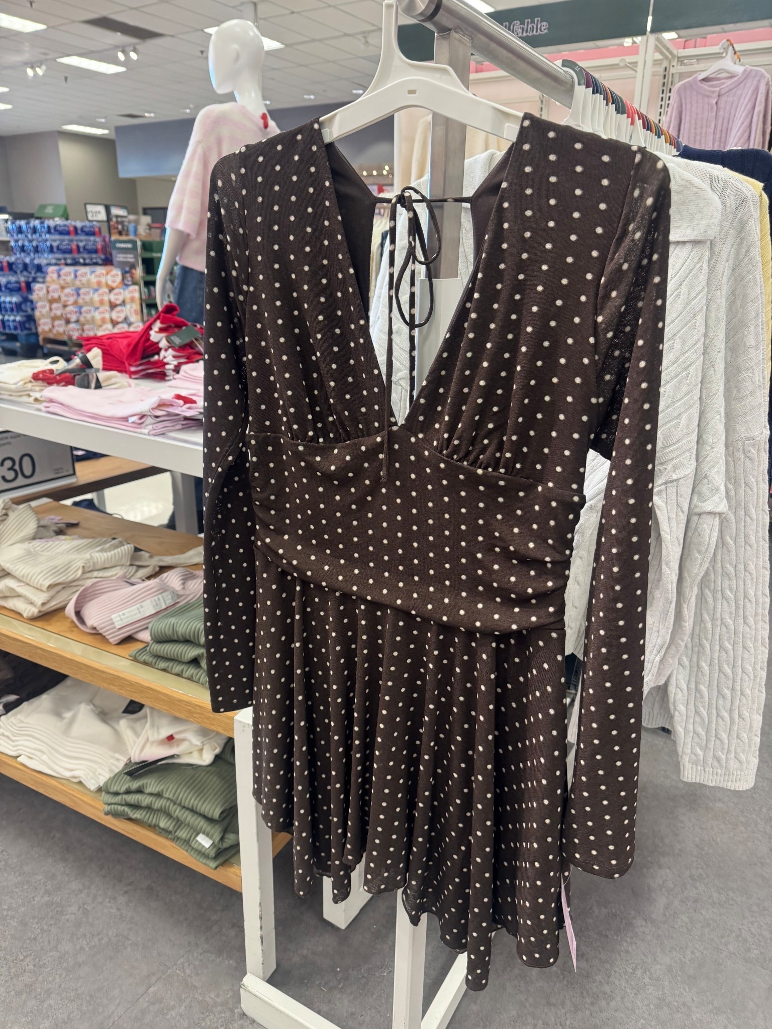 Brown polka dot dress 🤎 The cutest mini dress for date night, wedding guest outfits, spring events, and Valentine’s Day. 
⸻

polka dot dress, mini dress, long sleeve dress, brown dress, fall dress, wedding guest dress, date night outfit, Valentine’s Day dress, brunch outfit, neutral dress, flirty dress, special occasion dress

#LTKootd #LTKValentine #LTKgrwm