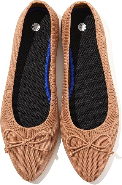 Shupua Women's Flats Black Flats Shoes Pointed Toe Ballet Flats Comfortable Bow Girls Flats Dress... | Amazon (US)