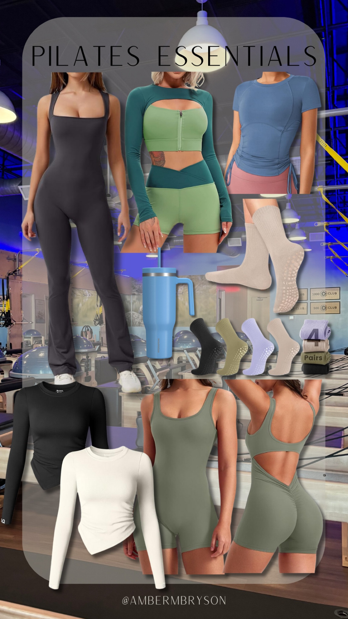 Pilates Essentials / Workout set / Grip socks / Yoga Top / Barre / Amazon #LTKMostLoved

#LTKstyletip #LTKfitness