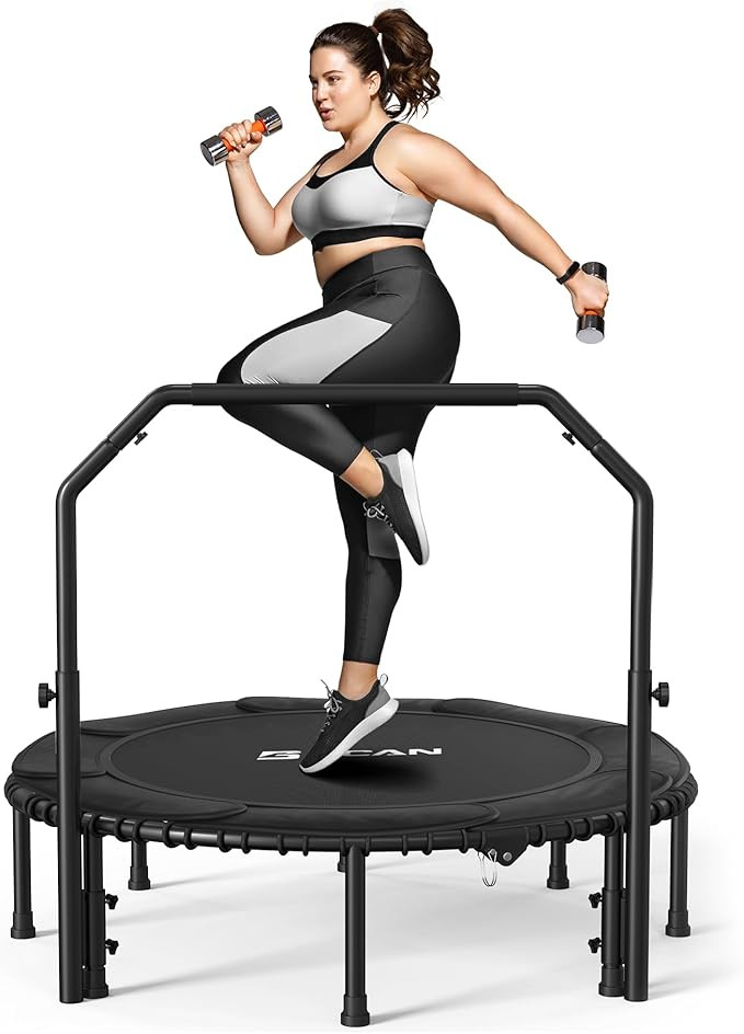 BCAN 450/550 LBS Foldable Mini Trampoline, 40"/48"/50" Fitness Trampoline with Bungees, U/T Shape... | Amazon (US)
