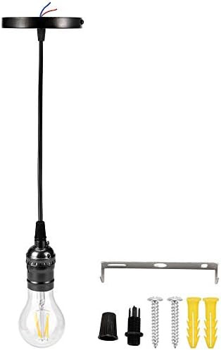 ACBungji Vintage Pendant Light Kit for Edison Bulb,Mini Hanging Lighting Fixture DIY with Industr... | Amazon (US)