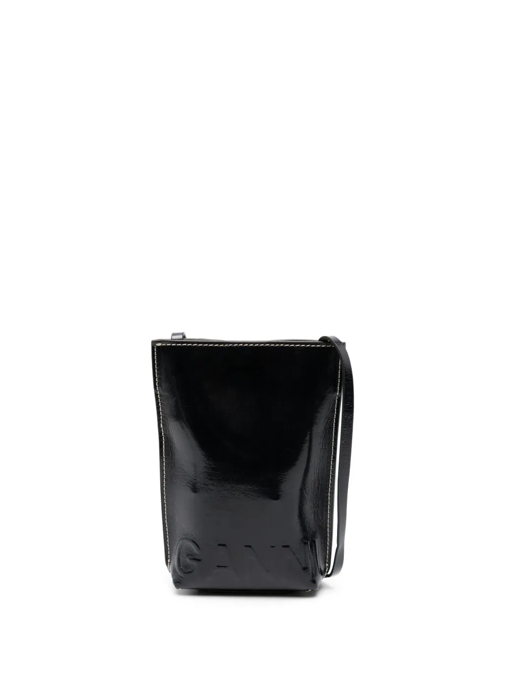 Banner logo-embossed crossbody bag | Farfetch Global