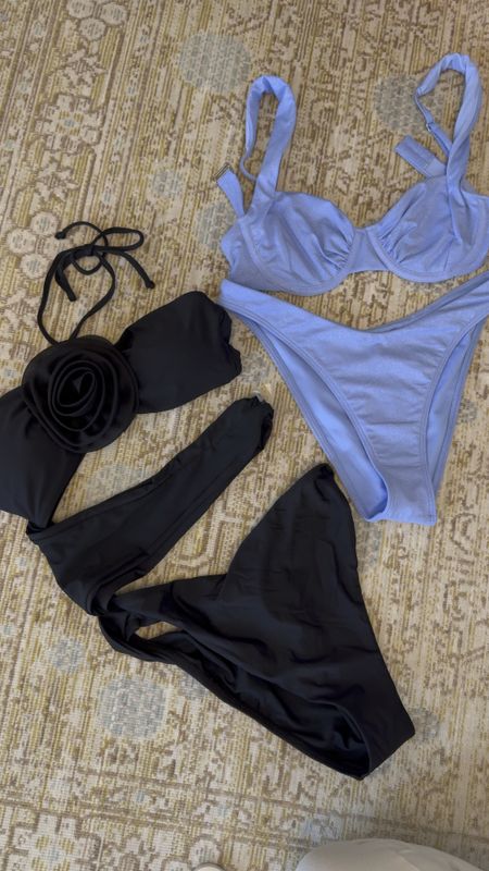 Under $100 bikini & swimsuit for vacation! The black is a designer look for less! 

#LTKswim #LTKsalealert #LTKfindsunder100