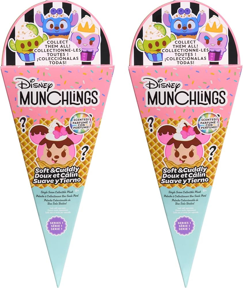 Just Play Disney Munchlings Single Serve Scented Collectible Plush 2-Pack, Kids Toys for Ages 0 | Amazon (US)