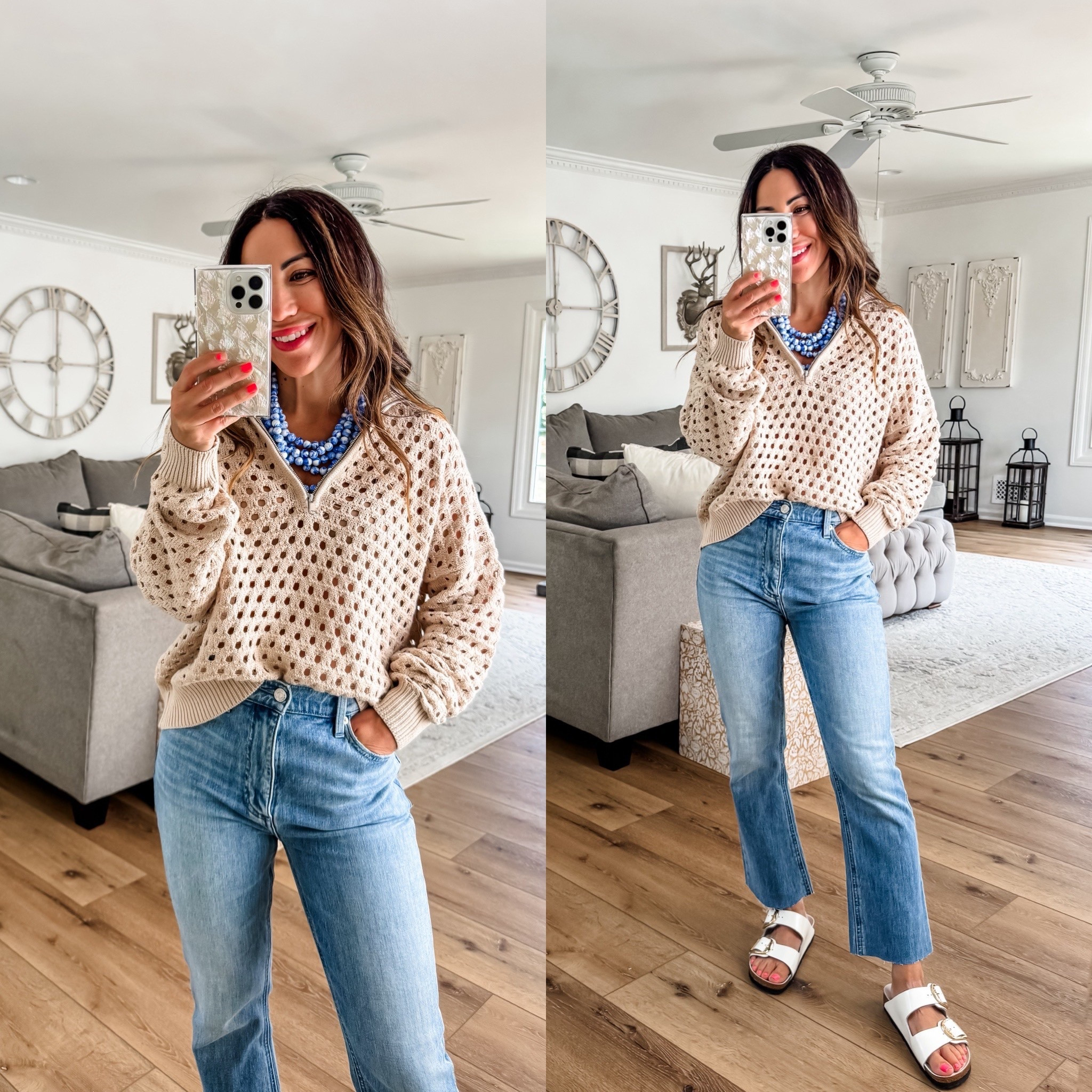 Code TAMMY10. Small crochet sweater, 26 jeans.

#LTKFindsUnder100 #LTKOver40