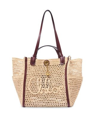 Chloe Double Carry Raffia Shoulder Bag | Bloomingdale's (US)
