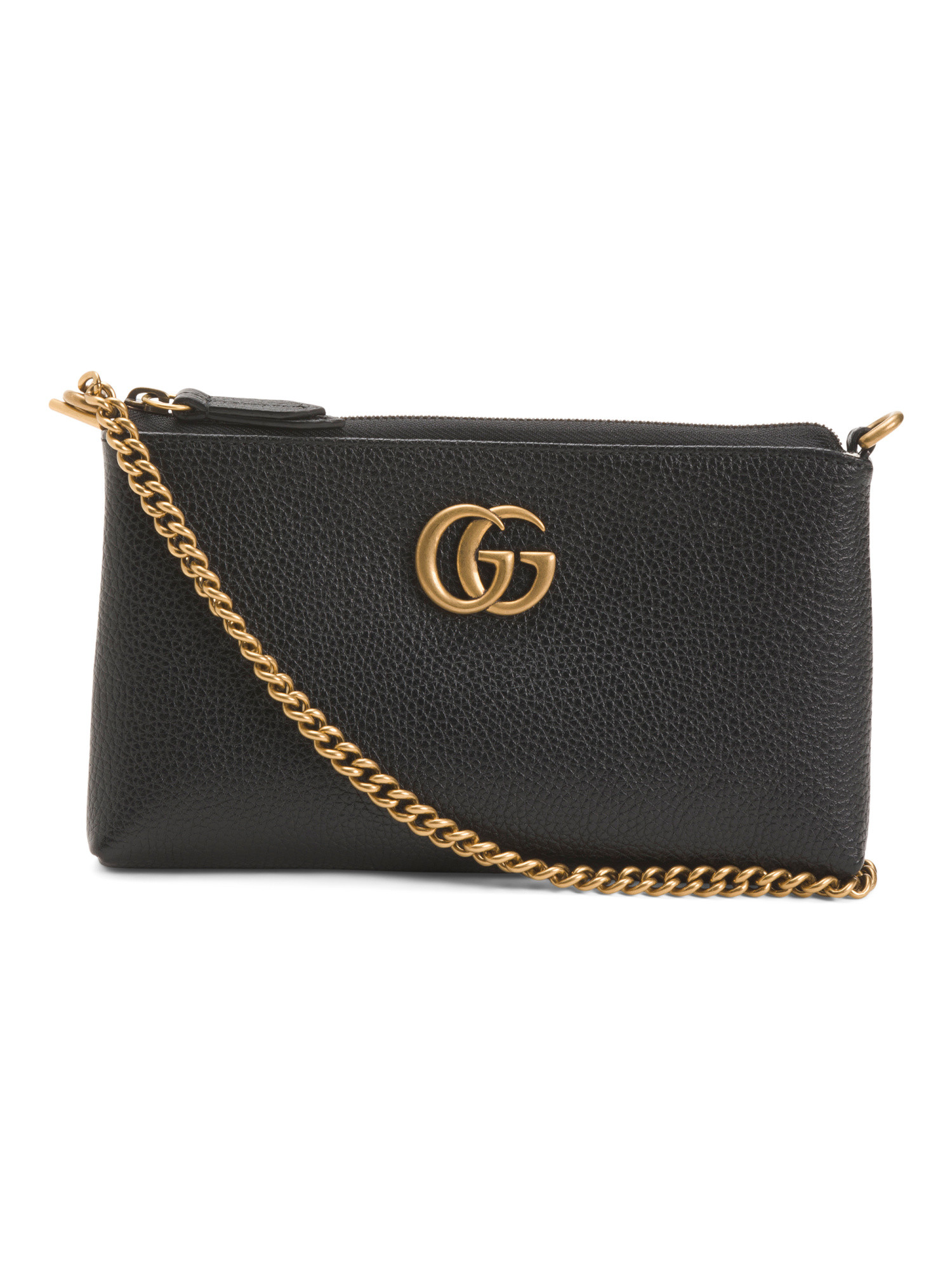 Made In Italy Leather Marmont Crossbody With Chain Strap | TJ Maxx