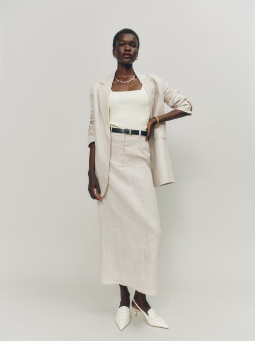 Gia Linen Skirt | Reformation (Global)