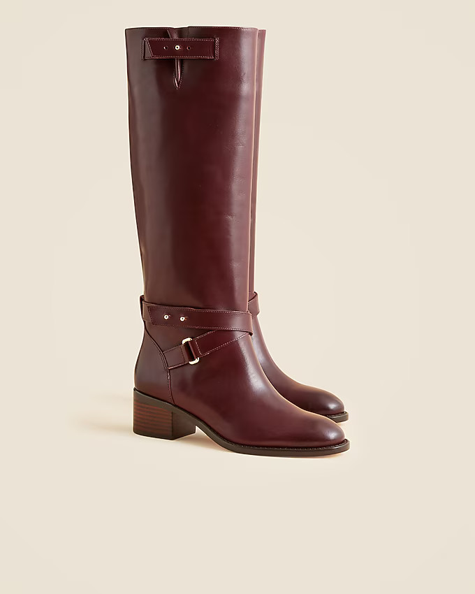 Ryder knee-high boots in leather | J. Crew US