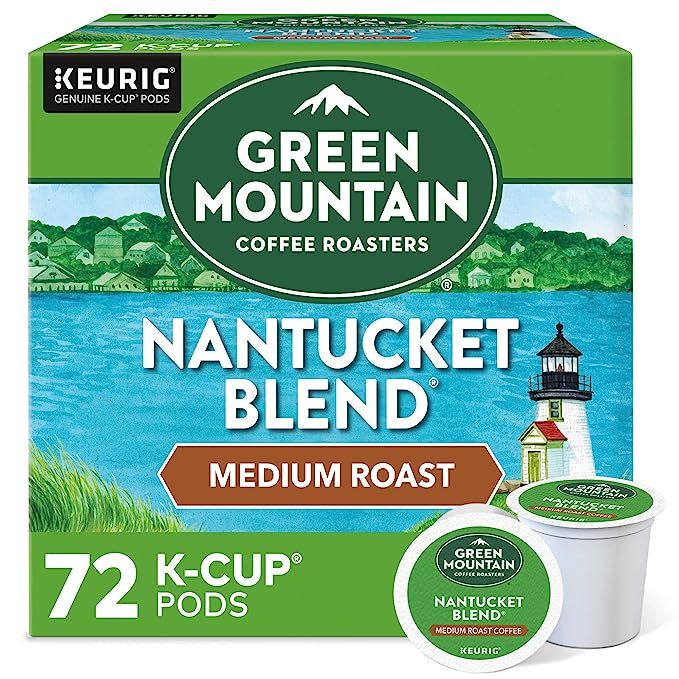Green Mountain Coffee Roasters Nantucket Blend, Single-Serve Keurig K-Cup Pods, Medium Roast Coff... | Amazon (US)