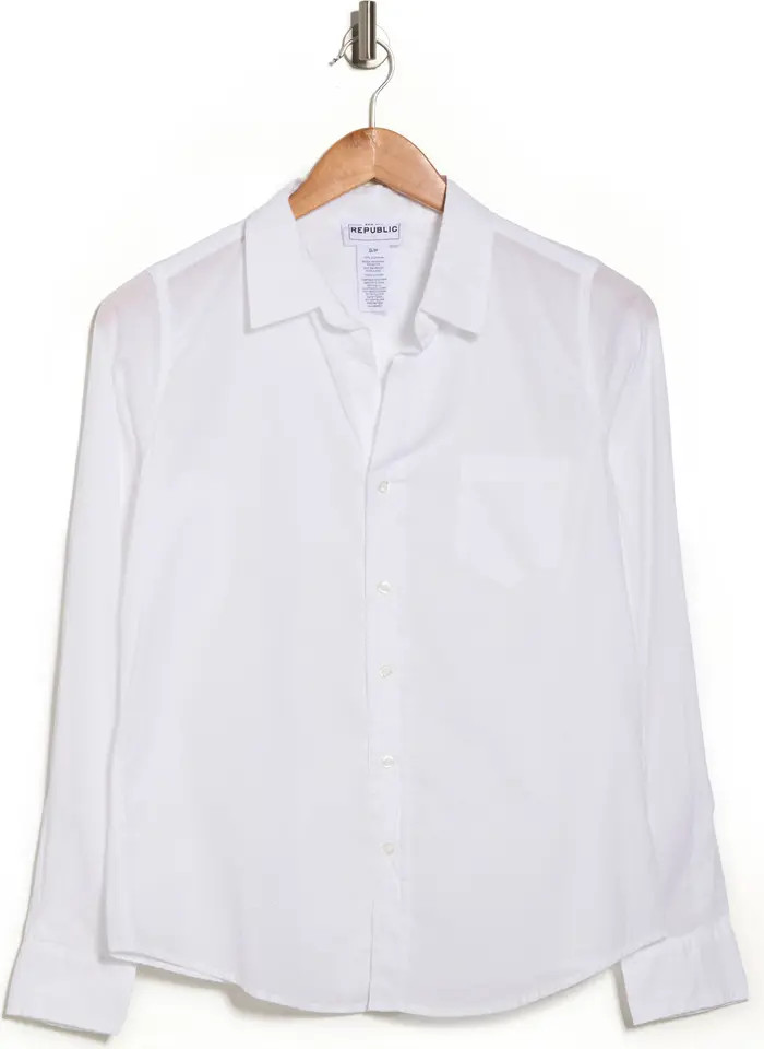 FOR THE REPUBLIC Long Sleeve Button Front Shirt | Nordstromrack | Nordstrom Rack