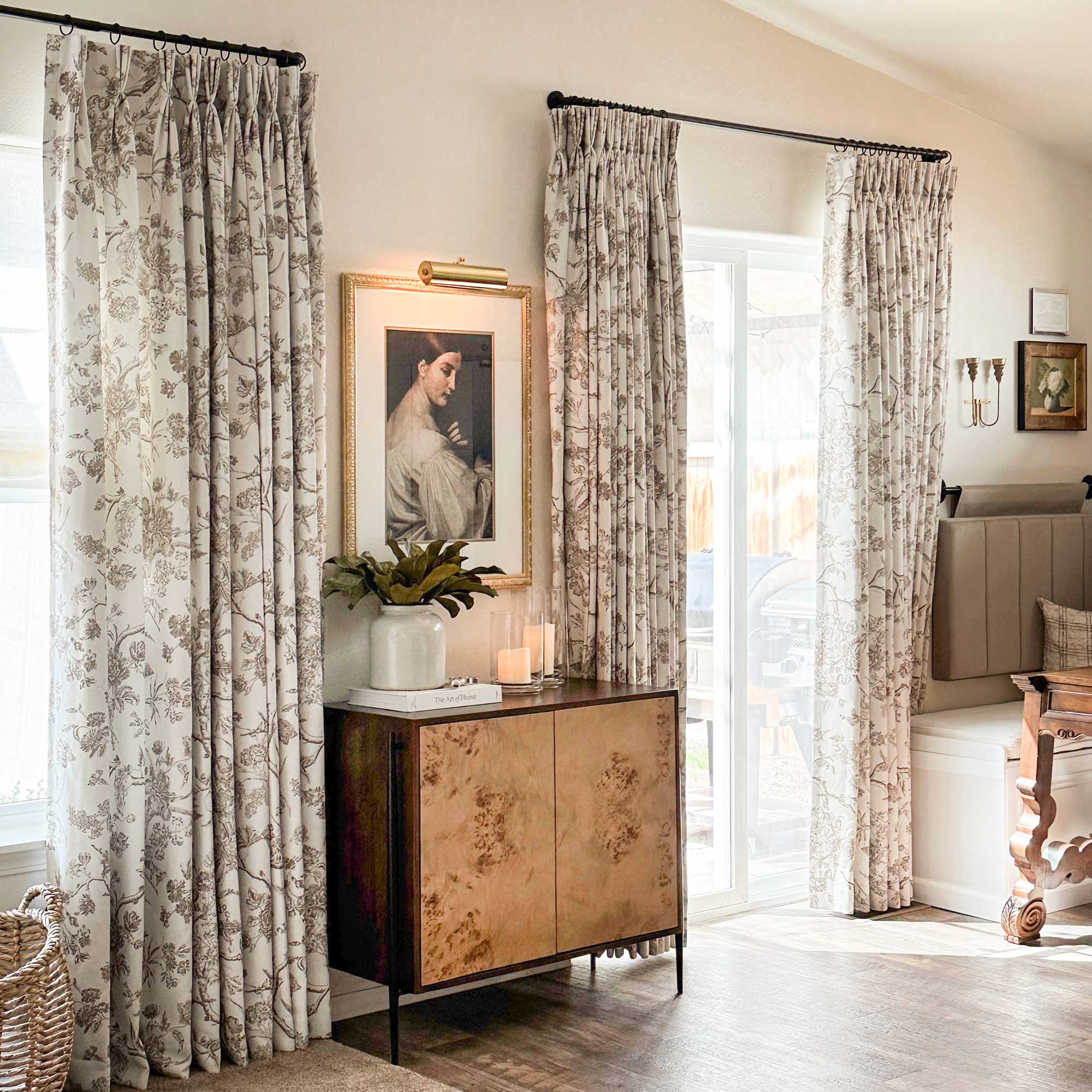 Jolie Toile De Jouy Patterned Curtains | Curtarra