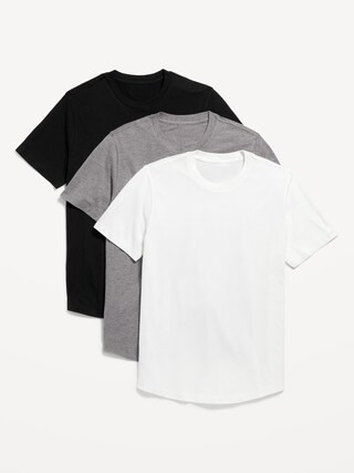 Soft-Washed Curved-Hem T-Shirt 3-Pack for Men | Old Navy (US)