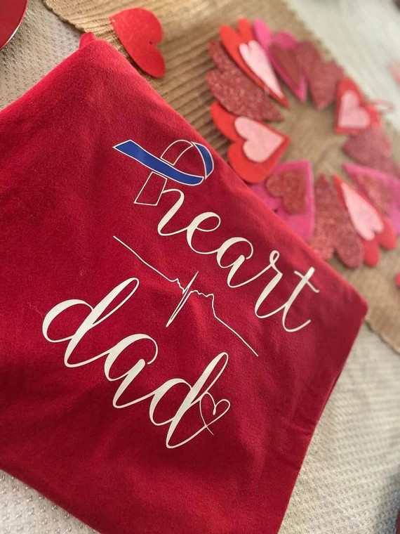 PERSONALIZED Heartbeat/heart Dad T-shirt | Etsy | Etsy (US)