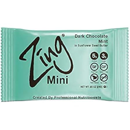 Zing Plant Based Protein Bar | Dark Chocolate Mint, 12 Count | Refreshing Peppermint | 11g Protein a | Amazon (US)