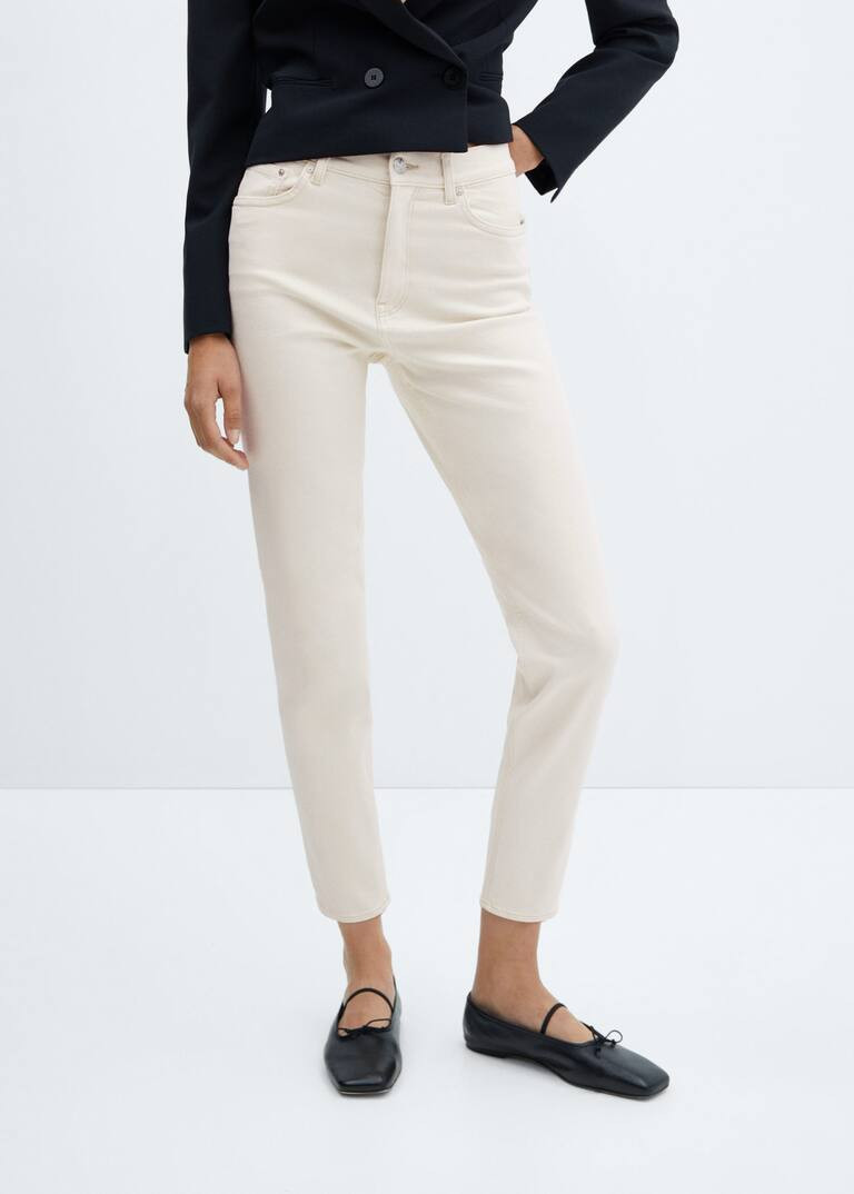 Mom comfort high-rise jeans -  Women | Mango United Kingdom | MANGO (UK)