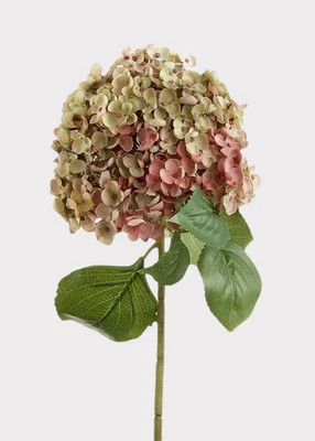 Mauve Green Artificial Hydrangea Flower - 34" | Afloral