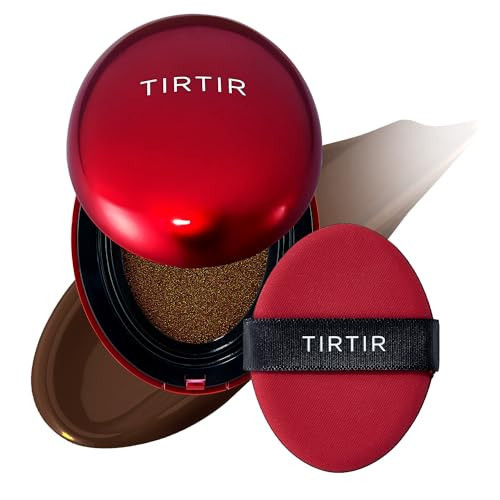 TIRTIR Mask Fit Red Cushion Foundation | Full coverage, Weightless, Skin fit, Satin Glow Finish, Korean Makeup Cushion Foundation (#51N Fudge, 0.63 Fl Oz) | Amazon (US)