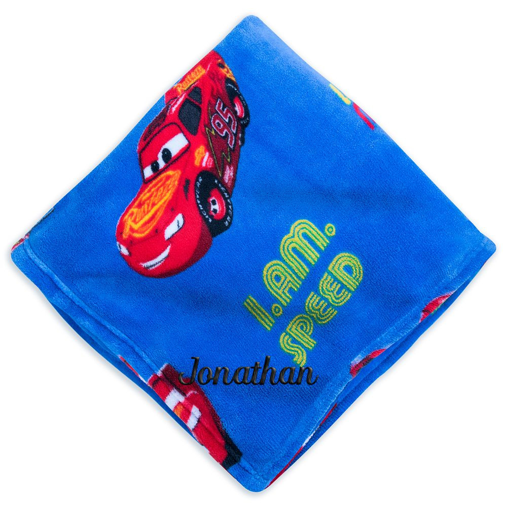 Lightning McQueen Fleece Throw – Cars – Personalized | Disney Store