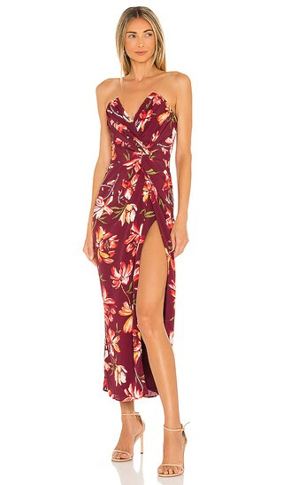 Come On Home Dress in Bordeaux/Nude | Revolve Clothing (Global)