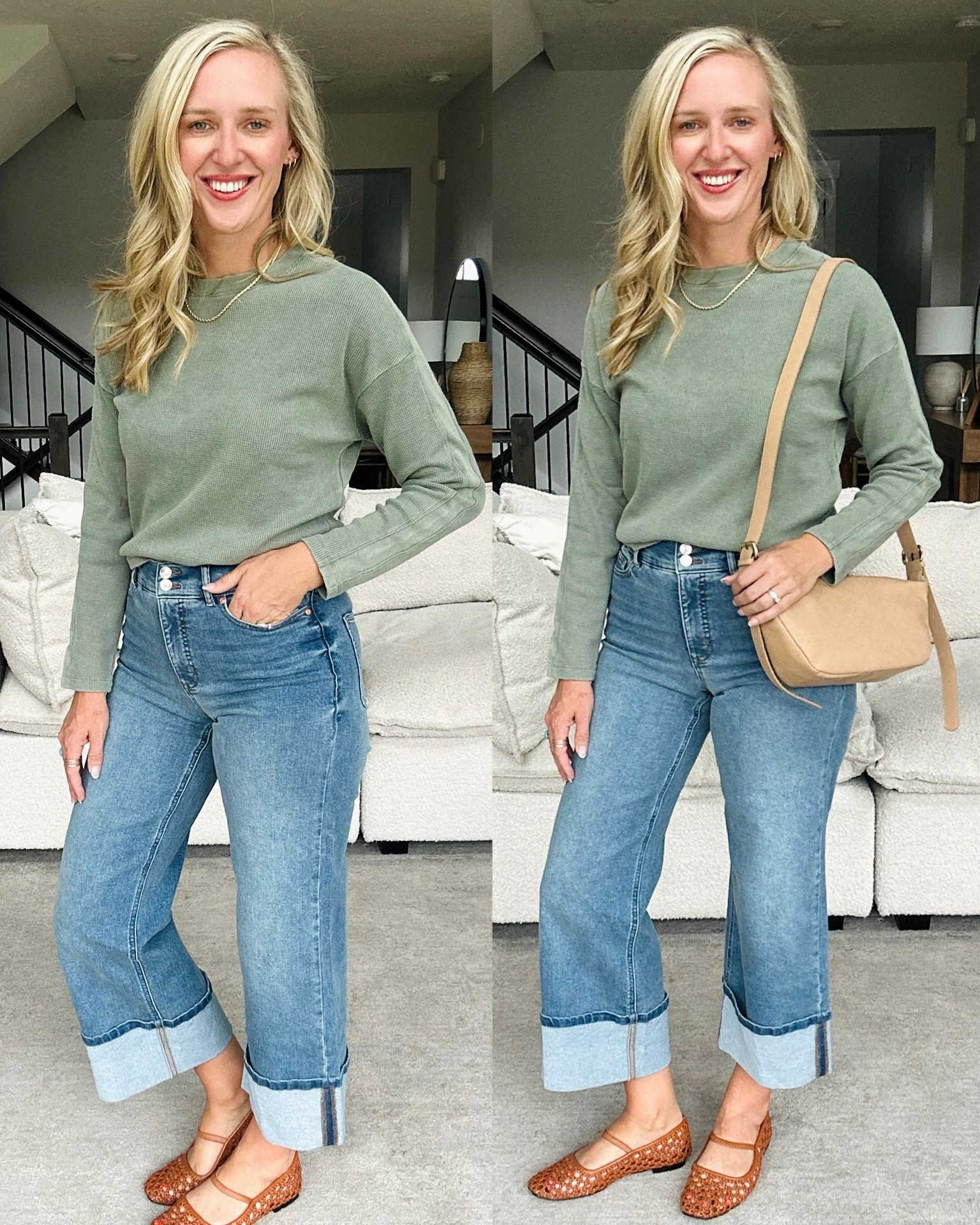 Anthro-inspired denim just restocked 🙌
These wide-leg cuffed jeans from Walmart are back and truly so flattering — amazing fit + high-end vibes 🍑✨ I’m in a size 6. If you missed them last time, grab them now!

#WalmartFashion
#AffordableStyle
#MomStyle
#StyleOnABudget
#BudgetFriendly
#FrugalFinds
#LookForLess
#EverydayStyle
#AffordableFashion
#MomFashion
#WalmartFinds
#HighEndVibes
#FallStyle
#WideLegDenim

#LTKStyleTip #LTKFindsUnder50 #LTKFindsUnder100