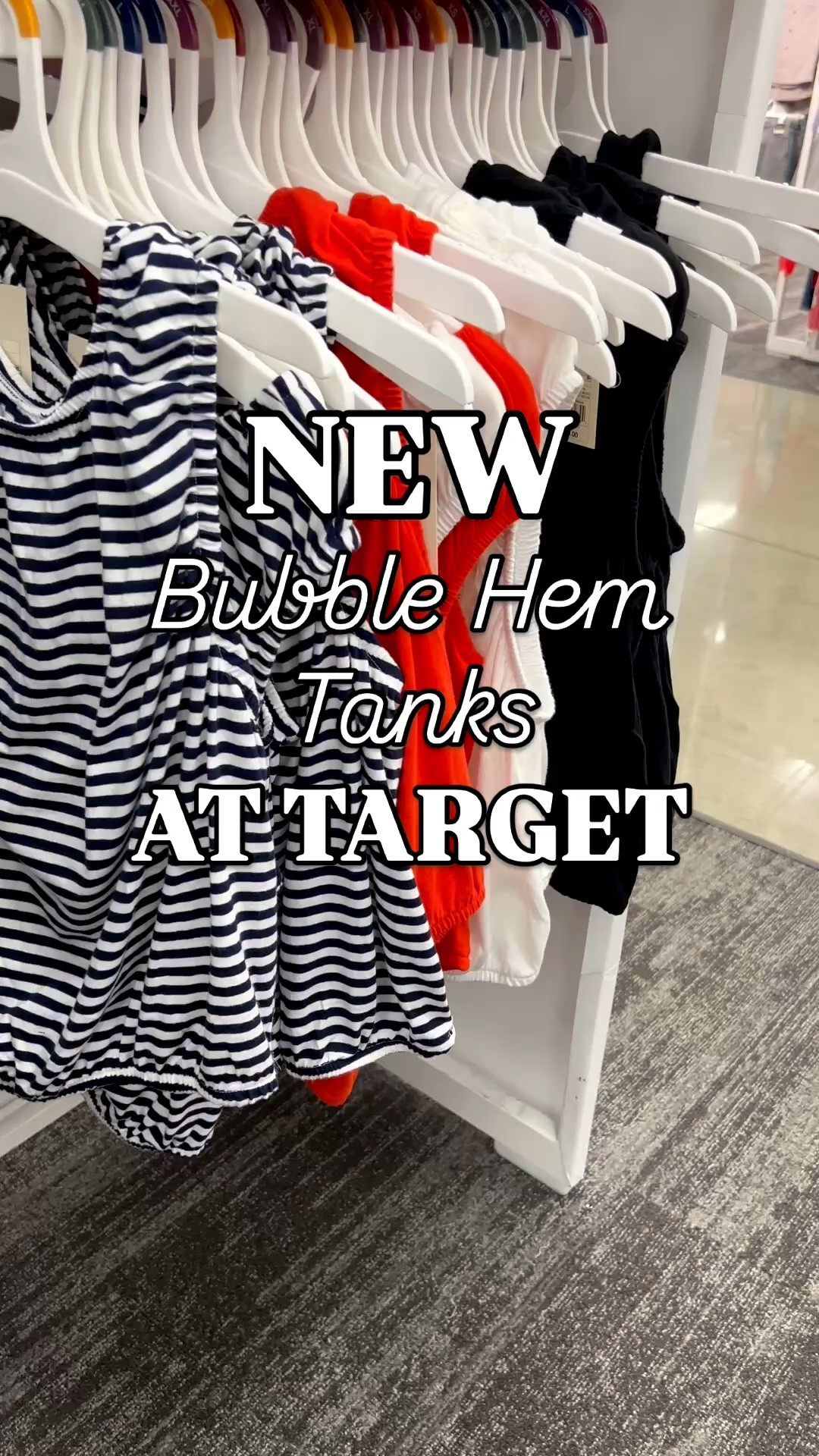 New bubble hem tanks at Target!
