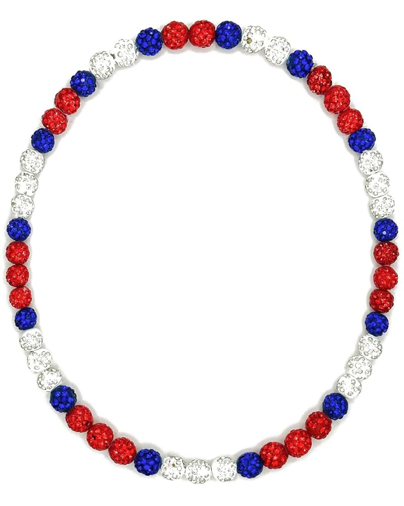 Baseball Bead Necklace for Men, 16/18/20" Ice Necklace Cool Gifts, Rhinestone Bling Inspired Spor... | Amazon (US)