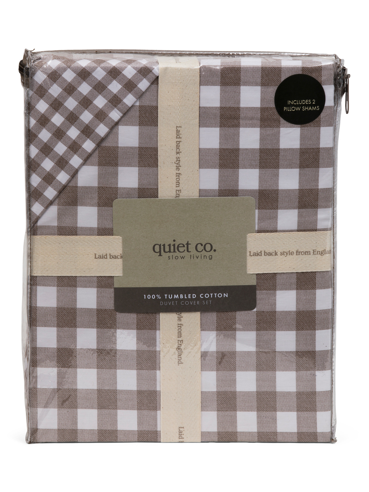 Cotton Gingham Duvet Set | TJ Maxx
