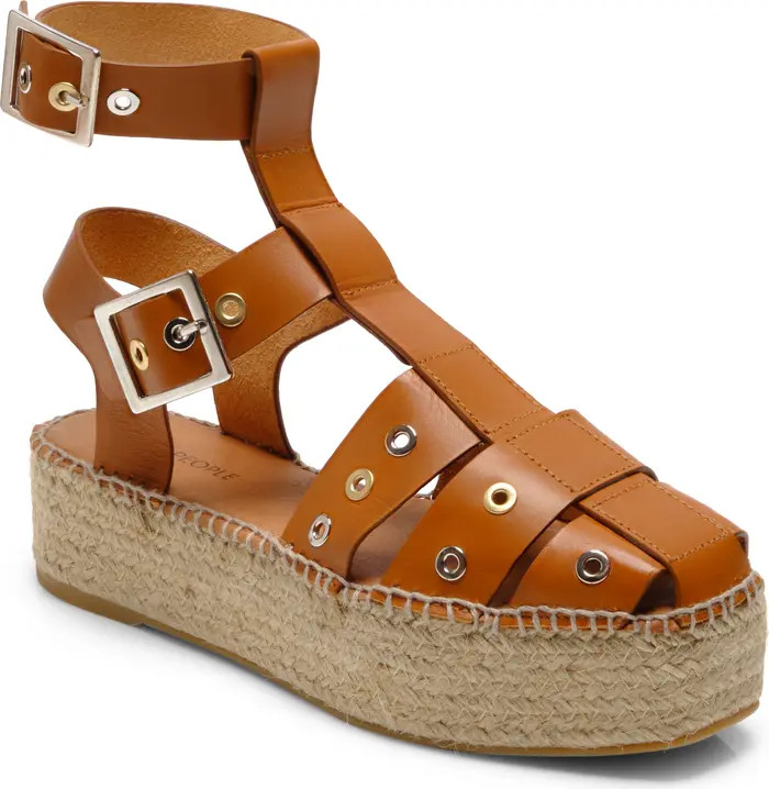 Free People Gable Glad Ankle Strap Espadrille Platform Sandal (Women) | Nordstrom | Nordstrom
