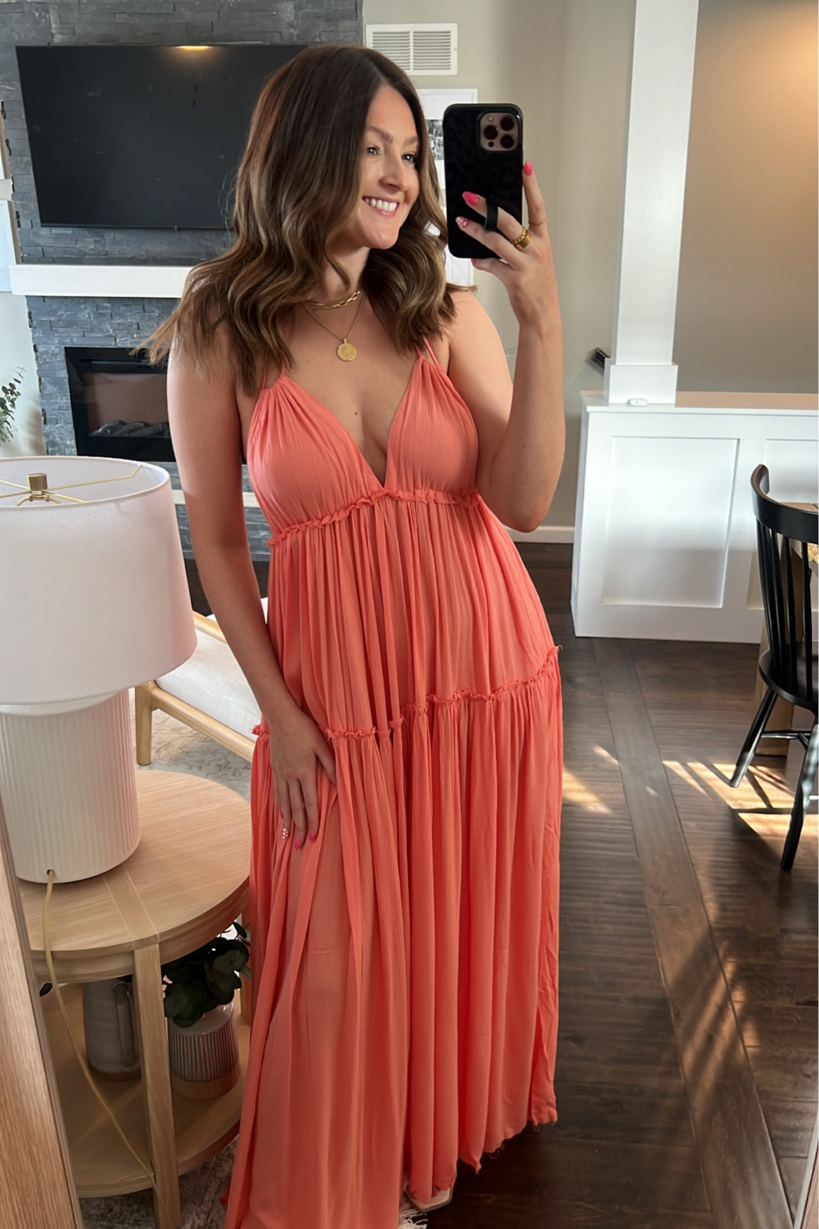Wearing a medium but wish I would have gotten a small! JOSIE20 for 20% off!