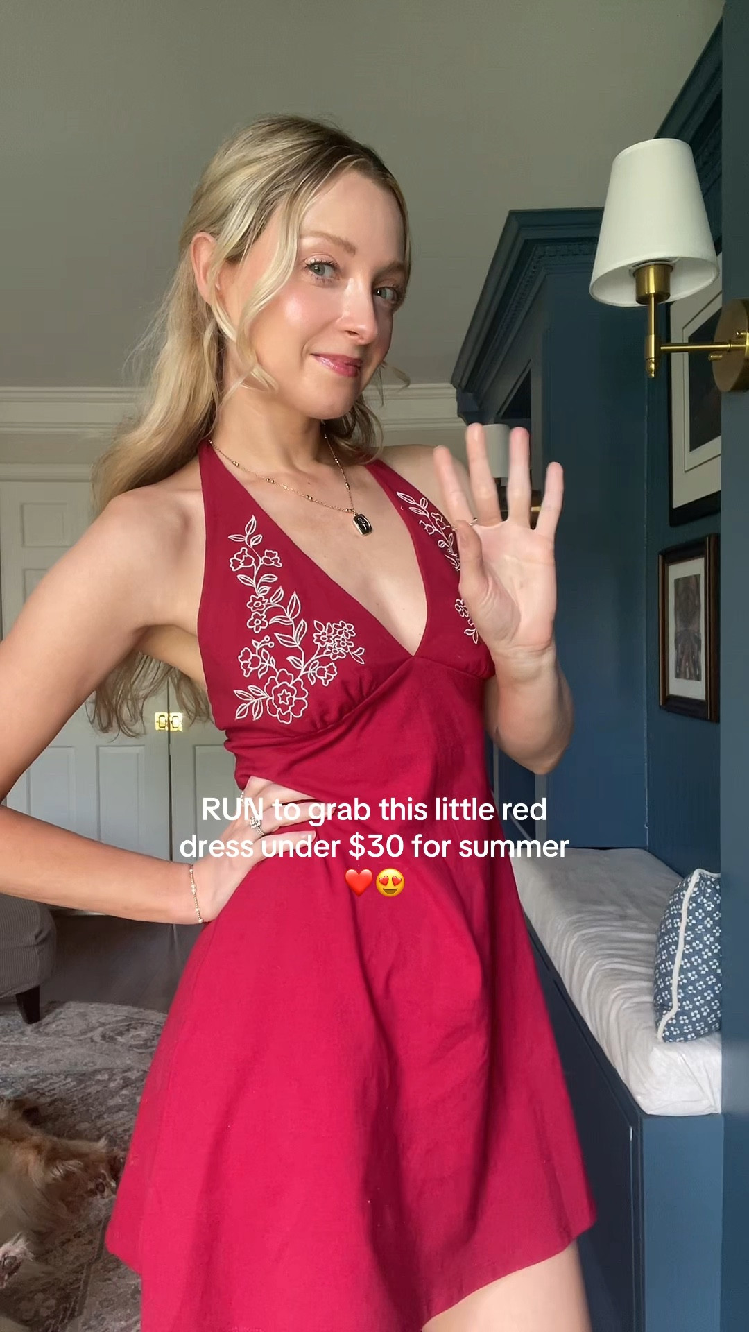 Cutest red dress for summer! Under $30! Size small! 
Went up half a size in sandals. 

#LTKootd