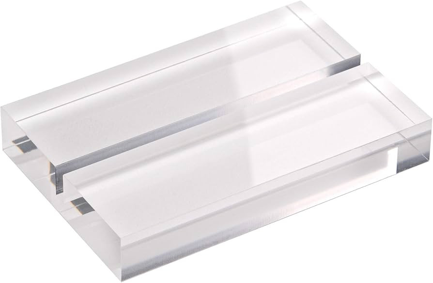 TUR Party Supplies 15 Pack 3" Large Clear Acrylic Sign Holders | Wedding Sign Holders |Table Numb... | Amazon (US)