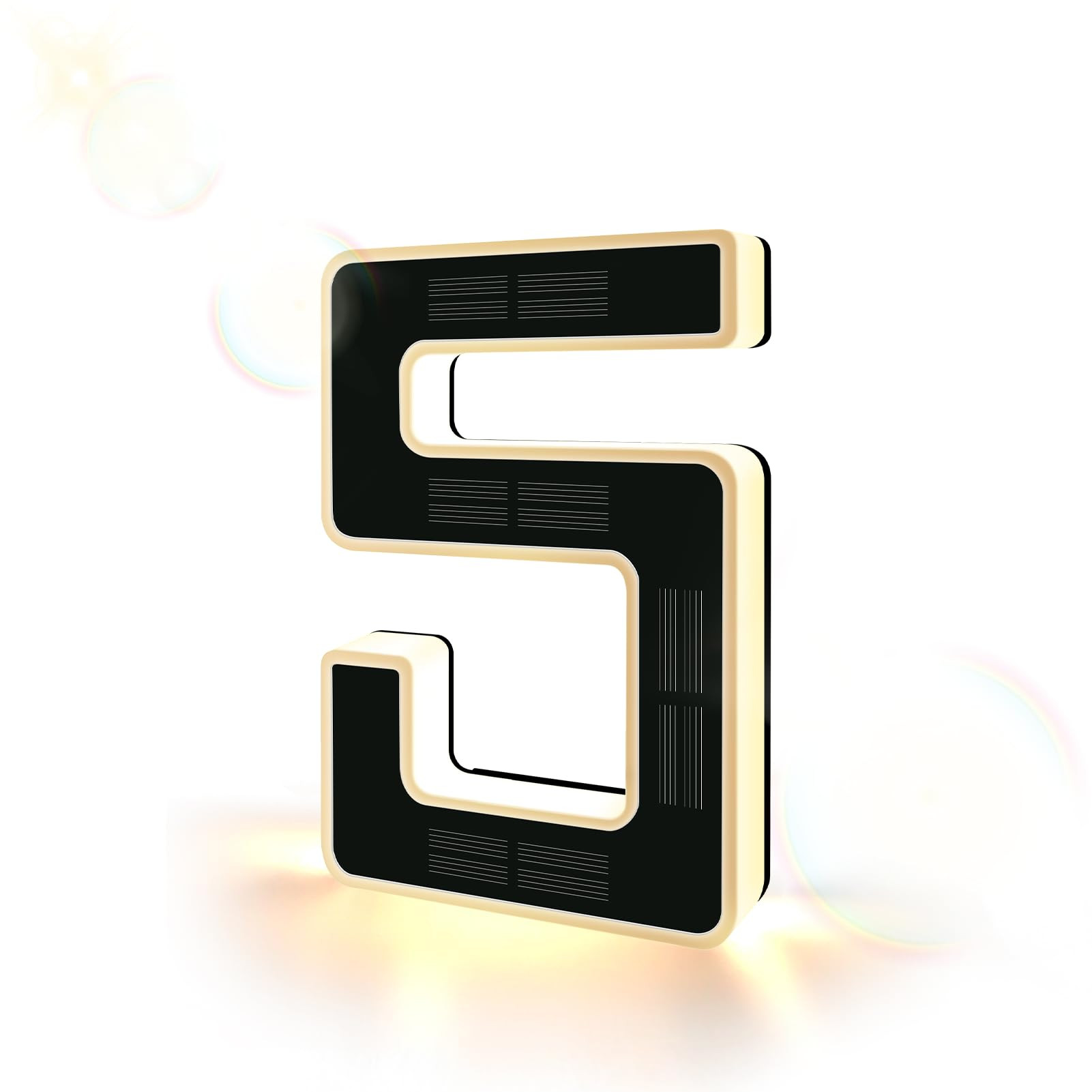 ISUNMEA 6.7 Inch Solar Lighted House Numbers for Outside, Light Up Waterproof LED Address Signs f... | Amazon (US)