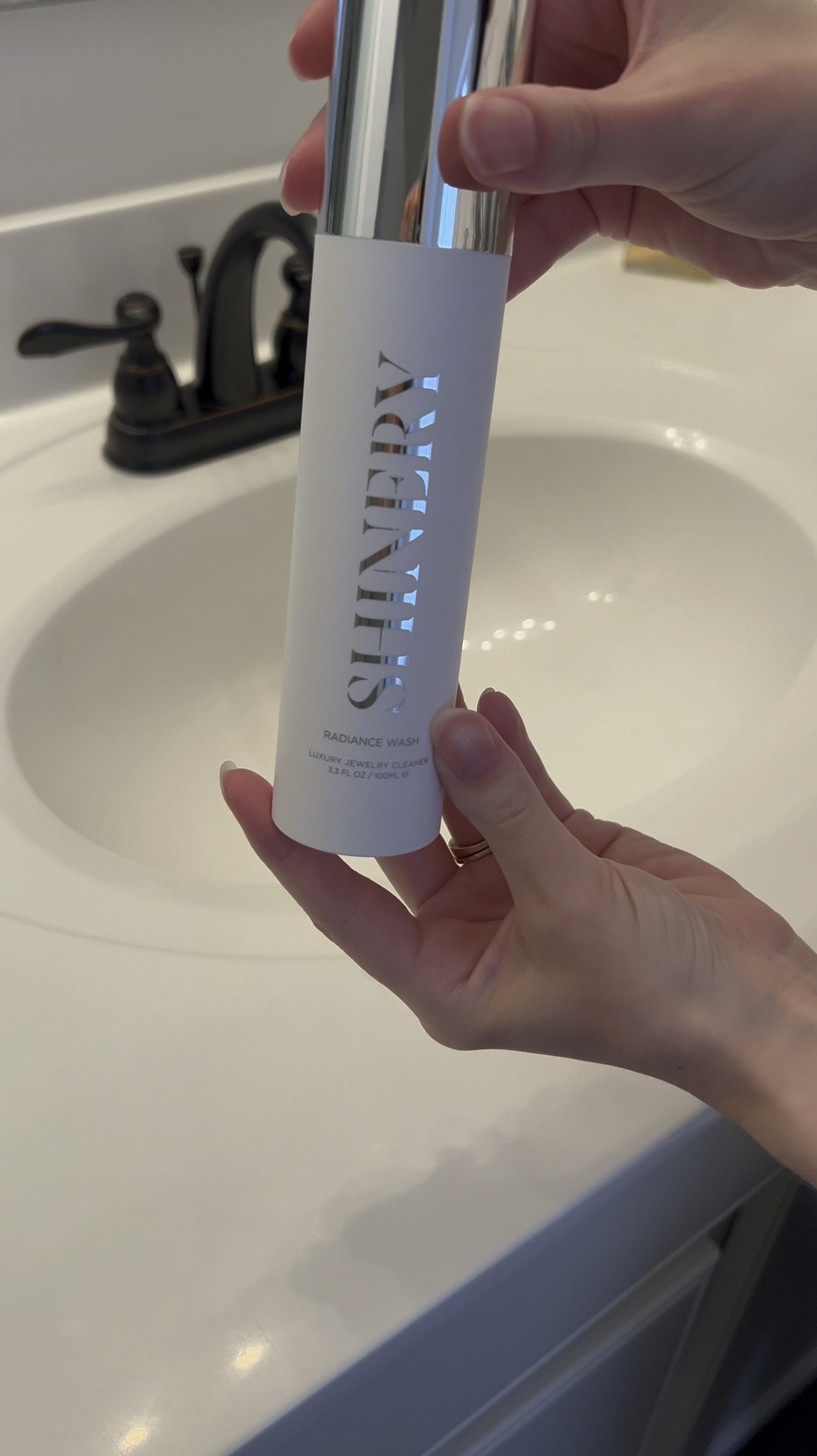 This Shinery Jewelry Wash doubles as a hand wash. It makes your jewelry shine & your hands clean! I love that I can easily wash my jewelry without taking it off. I also have the Jewelry Tray. It’s so sleek & simple. It’s perfect for the nightstand. 🎀 

#LTKFindsUnder50 #LTKVideo #LTKBeauty