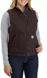 Carhartt Women's Relaxed Fit Washed Duck Sherpa Lined Vest | Dick's Sporting Goods