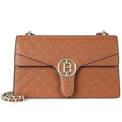 BOSTANTEN Womens Quilted Shoulder Bag with Chain Strap Elegant Leather Evening Bag Designer Handb... | Amazon (US)