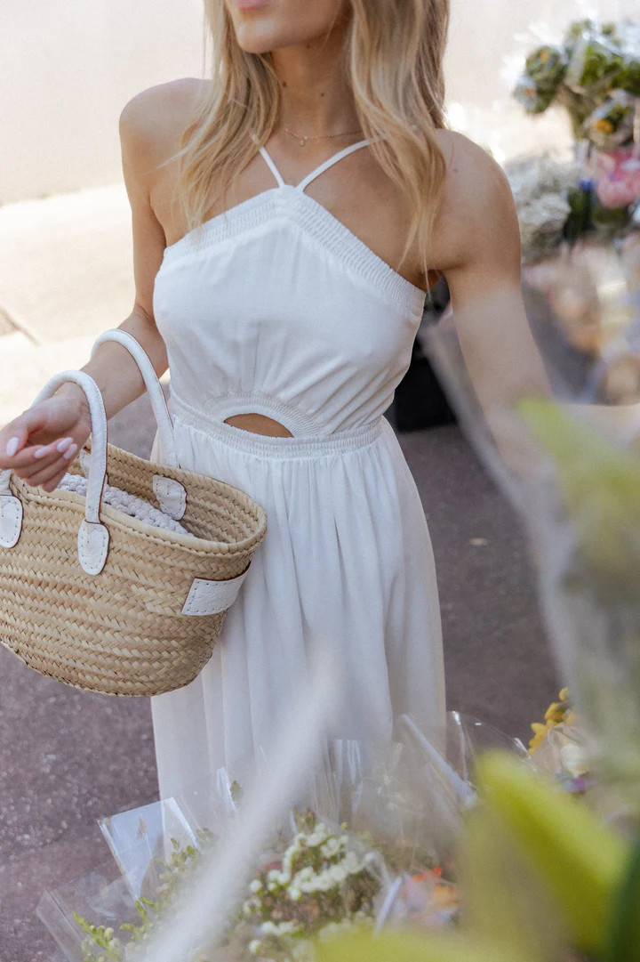 Madi Maxi Dress - White | Petal & Pup (US)