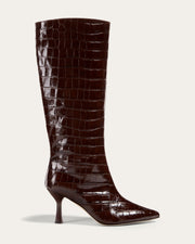 Ana Boot, Brown Croc | Dear Frances