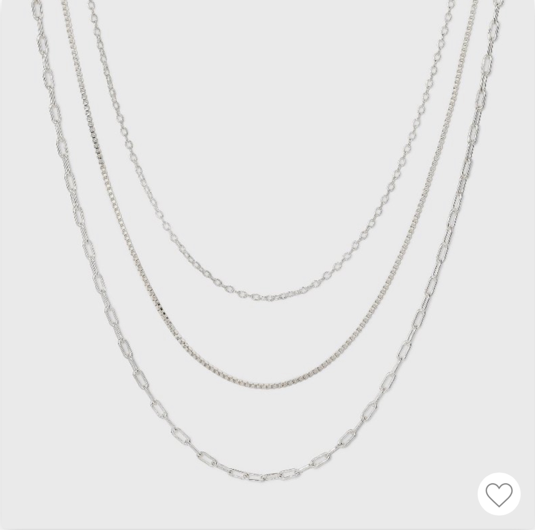 Plated Cable Box & Paper clip silver chain necklace 

#LTKFind #LTKstyletip #LTKU
