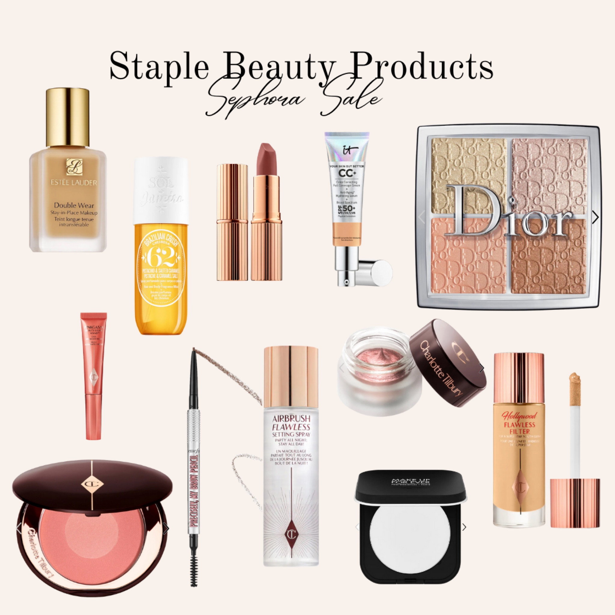 My beauty staples that I order over & over. Worth stocking up during the Sephora Sale. #ltksephorasale 

#LTKbeauty #LTKGiftGuide #LTKsalealert