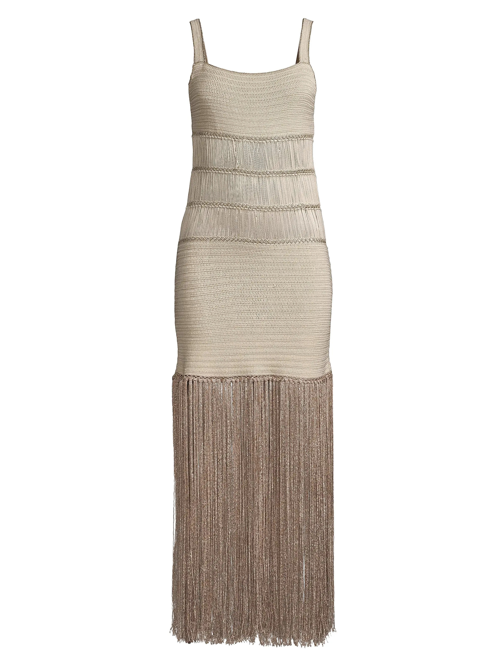 Shop My Beachy Side Crochet Fringe Maxi Dress | Saks Fifth Avenue | Saks Fifth Avenue