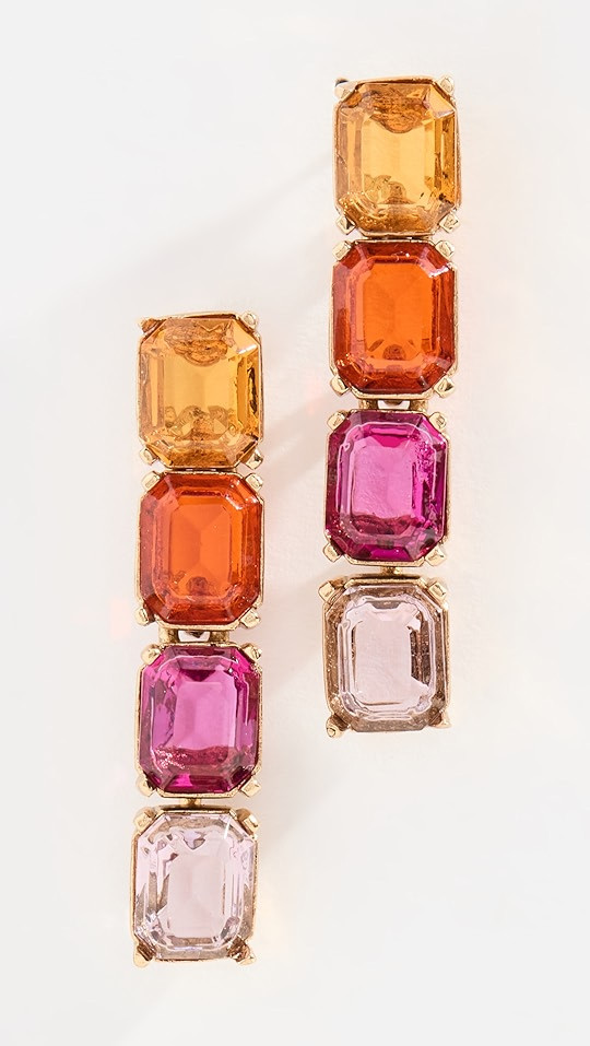 Baguette Drop Earrings | Shopbop